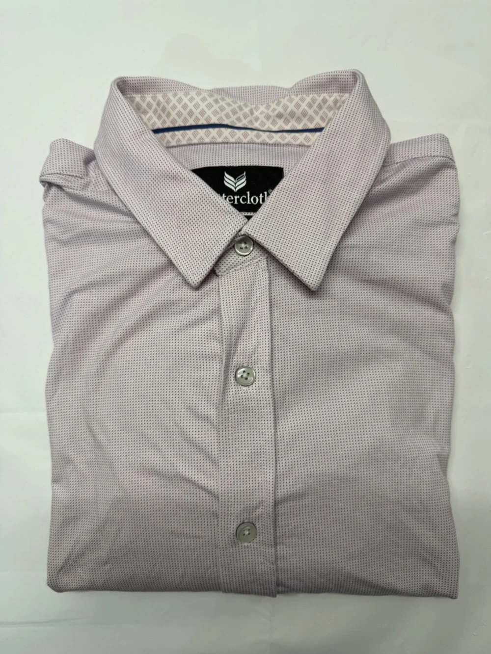 Buttercloth Men's Lavender Micro-Texture Dress Shirt